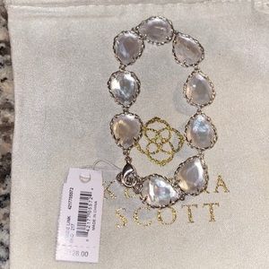 KENDRA SCOTT SILVER KENZIE BRACELET